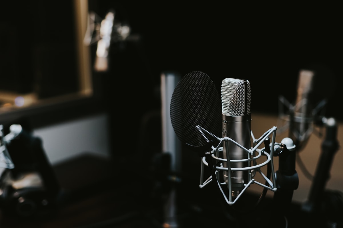 Sala de gravação de podcast